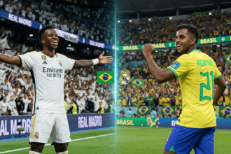 Real Madrid Players in Brazil Match