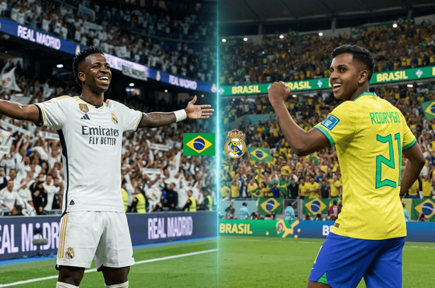 Real Madrid Players in Brazil Match