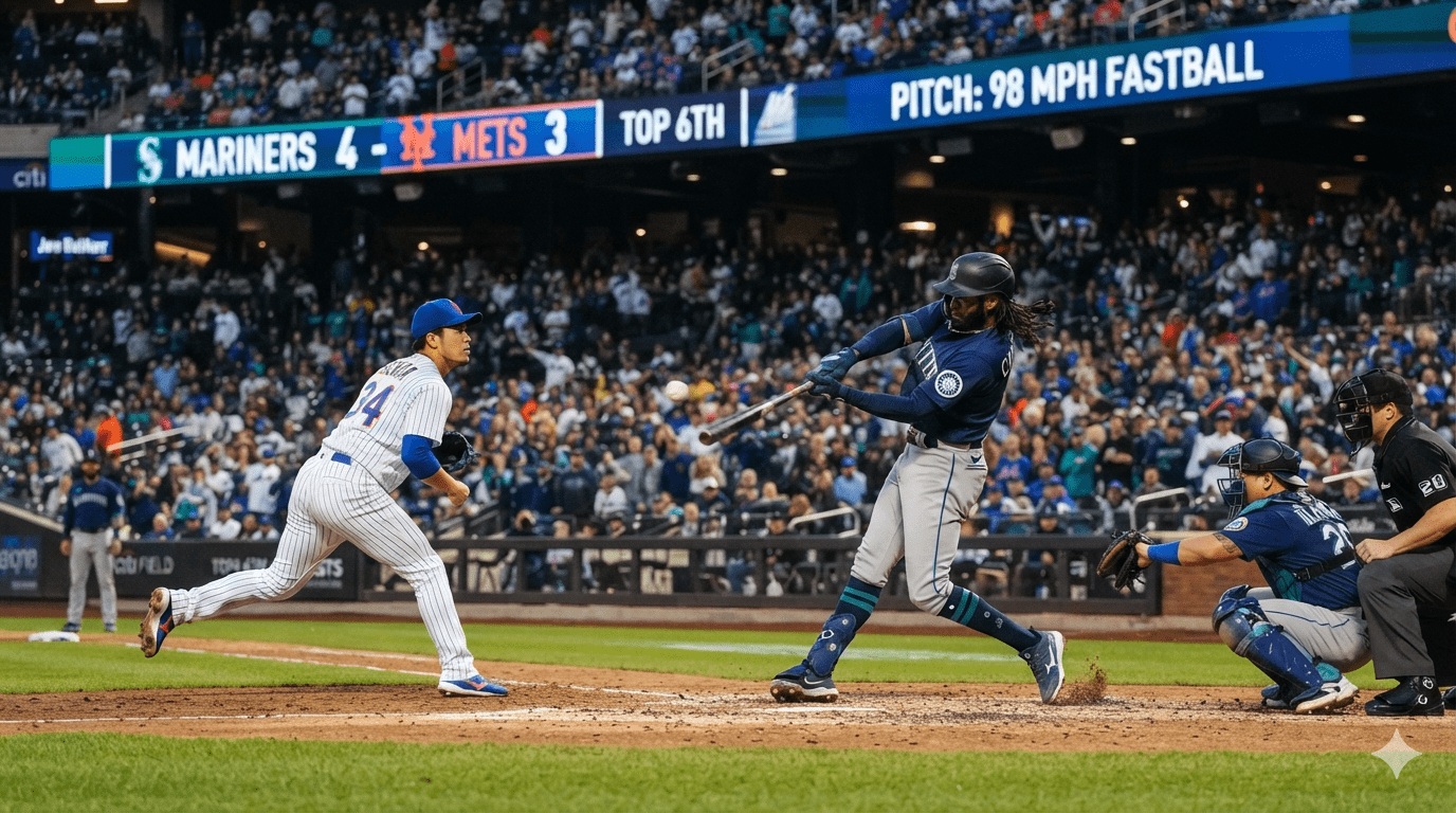 Seattle Mariners vs Mets Match Player Stats