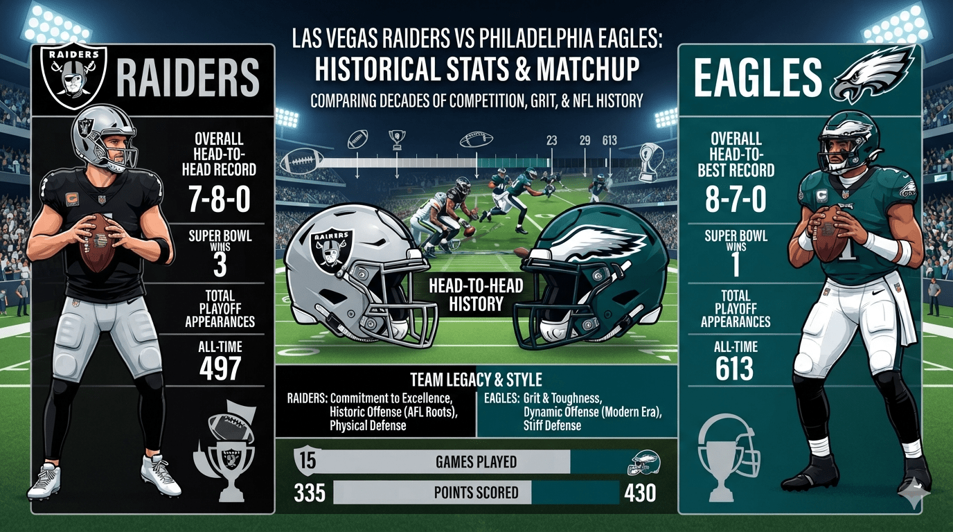 Las Vegas Raiders vs Philadelphia Eagles Stats