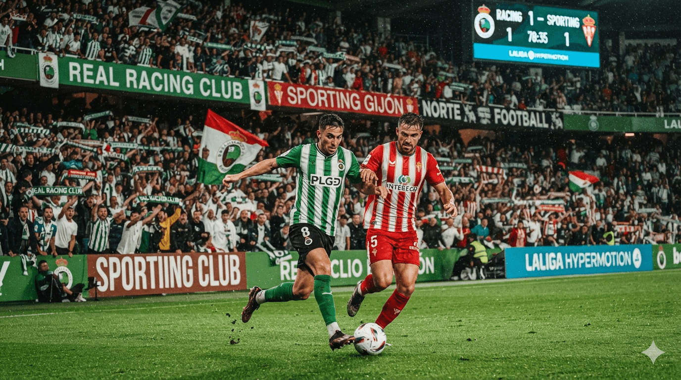 Racing de Santander vs Sporting Gijón